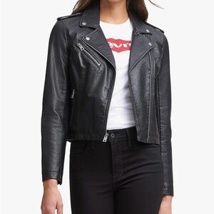 Levi's Women's Classic Black Leather Jacket